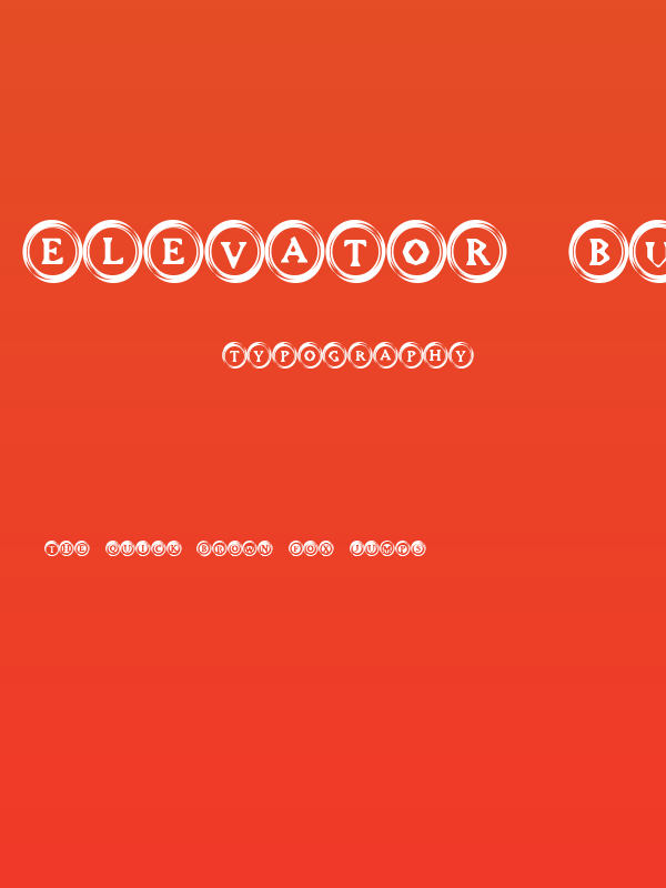 Elevator Buttons Two Poster