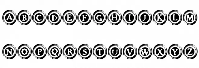 Elevator Buttons Two خط أحرف صغيرة