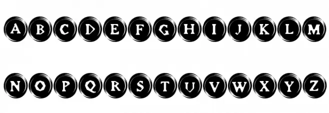 Elevator Buttons Font UPPERCASE