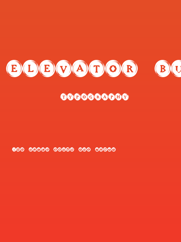 Elevator Buttons Poster