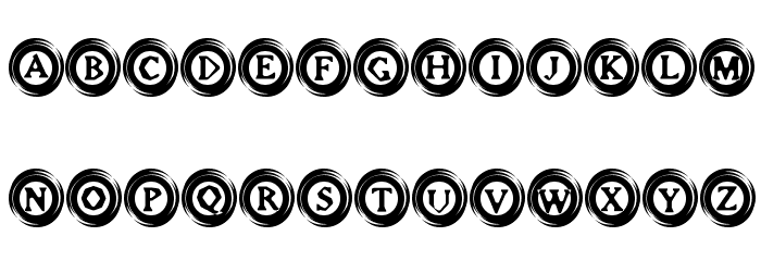 Elevator Buttons Font LOWERCASE