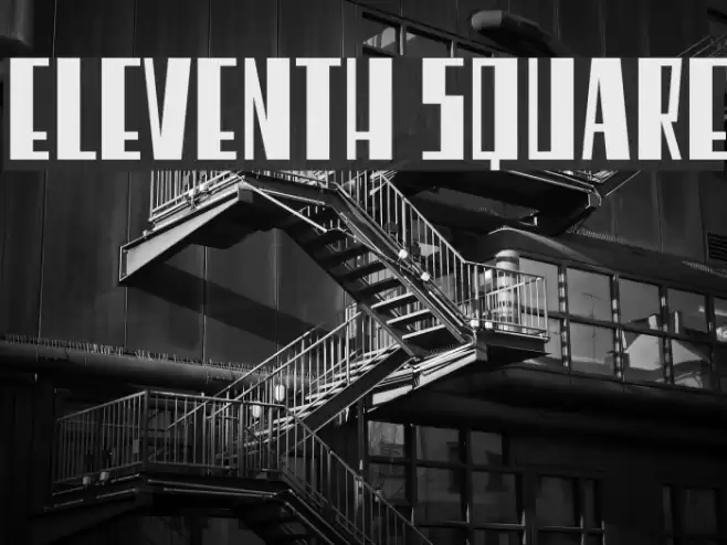 Eleventh Square Font examples