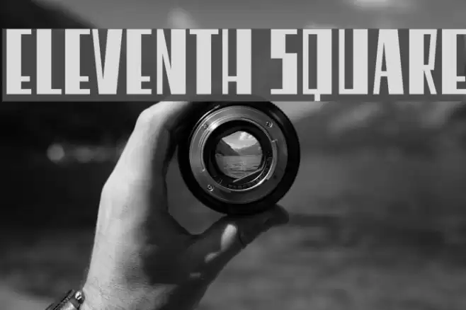 Eleventh Square Font examples