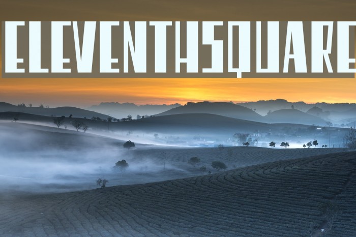 EleventhSquare Font examples