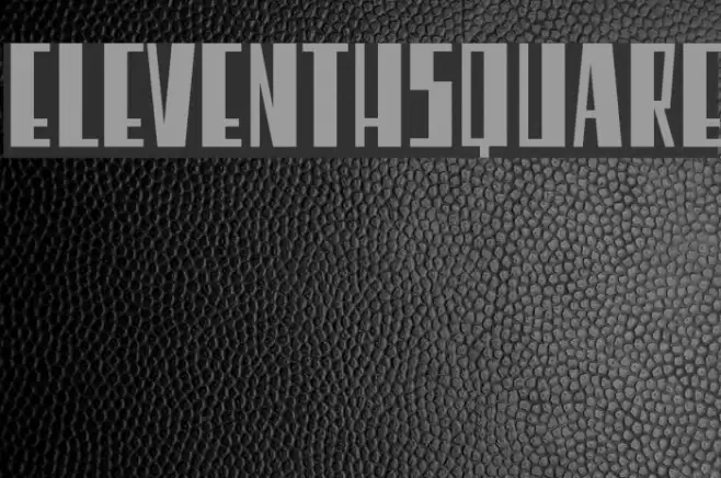 EleventhSquare Font examples
