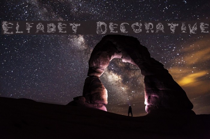 Elfabet Decorative Font examples