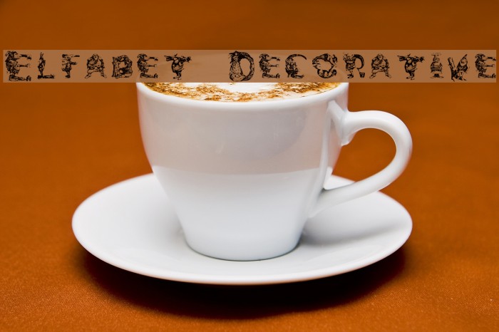 Elfabet Decorative Font examples