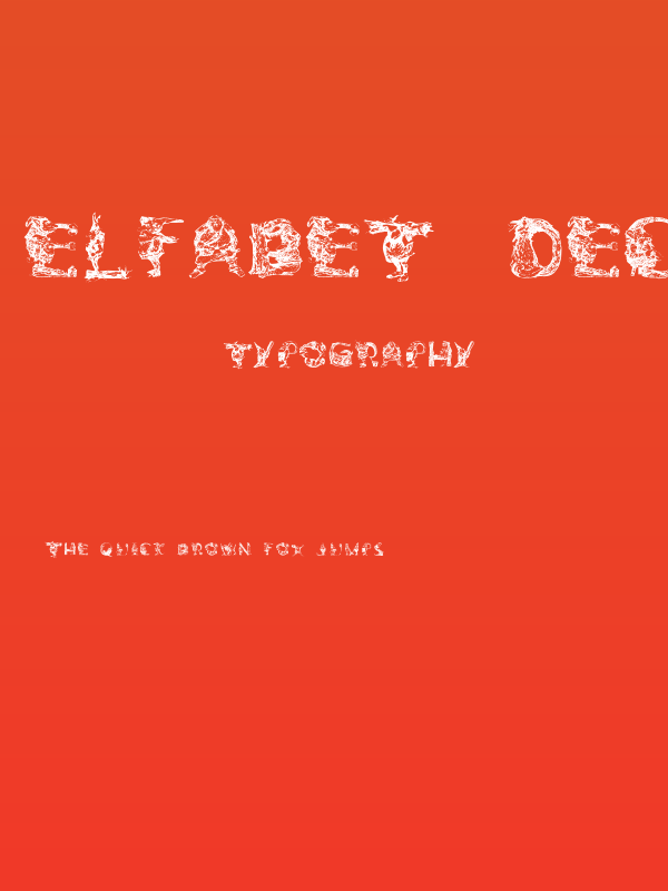 Elfabet  Decorative Poster