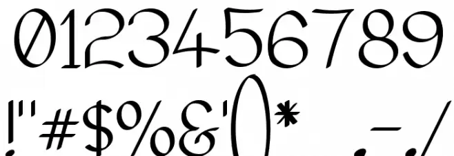 Elfar Normal G98 Font OTHER CHARS