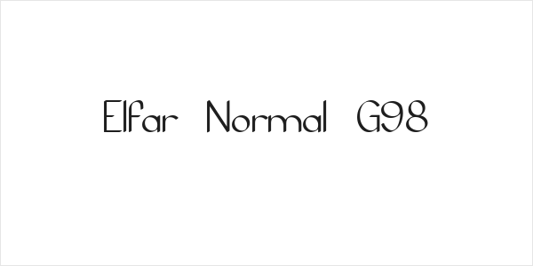 Elfar Normal G98 Logo
