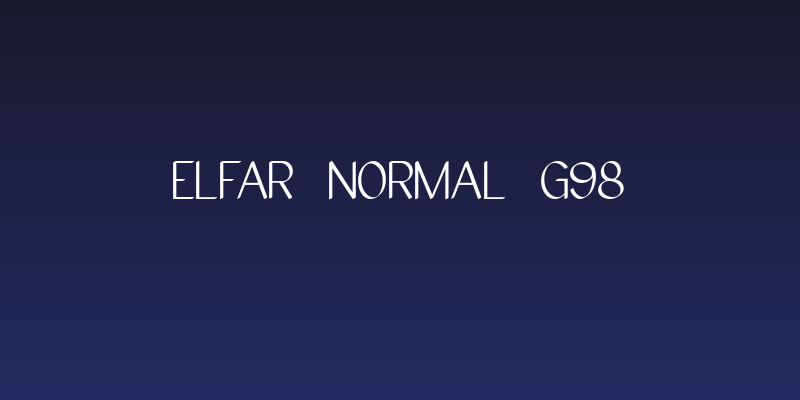 Elfar Normal G98 Social Header