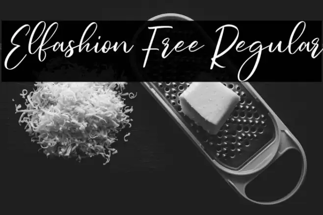 Elfashion Free Regular Font examples