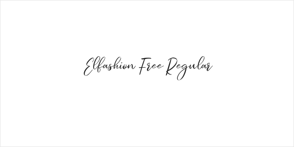 Elfashion Free Regular Logo
