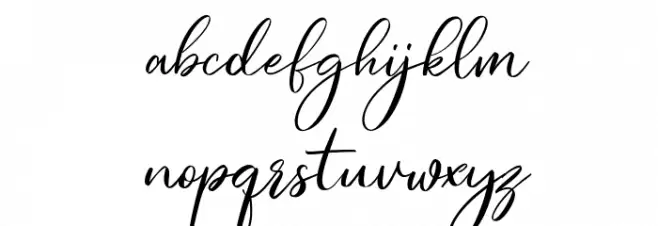 Elfashion Free Regular Font LOWERCASE