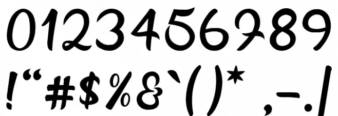 Elfeera Script Font OTHER CHARS