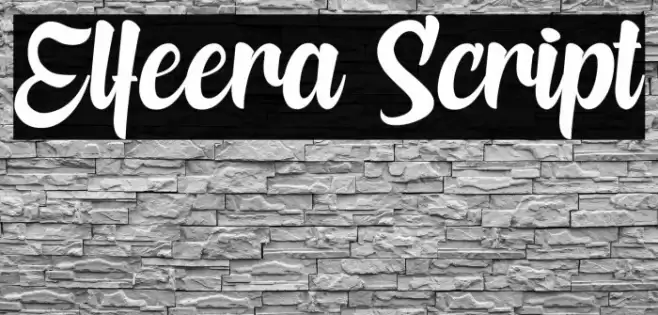 Elfeera Script Font examples