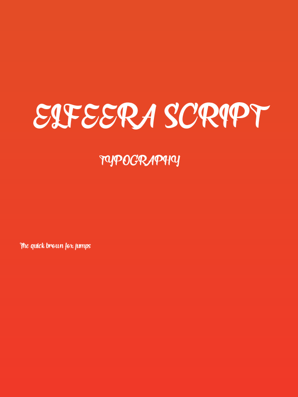 Elfeera Script Poster