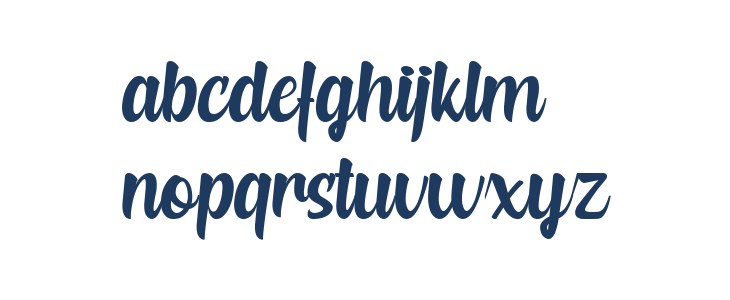 Elfeera Script Lowercase