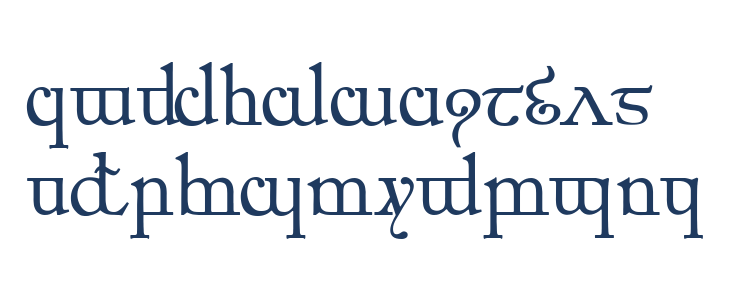 Elfic Caslin Lowercase