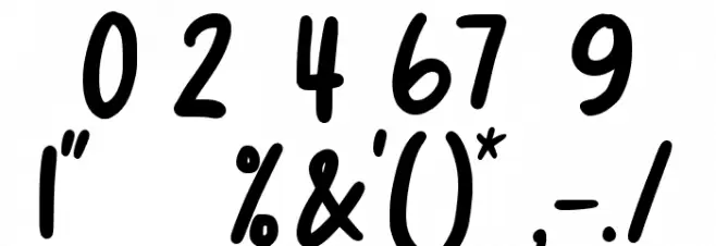 Elfinotes Font OTHER CHARS