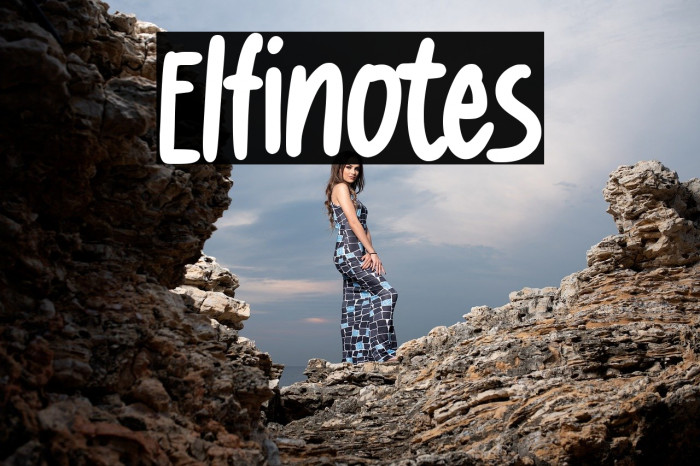 Elfinotes 字体 examples