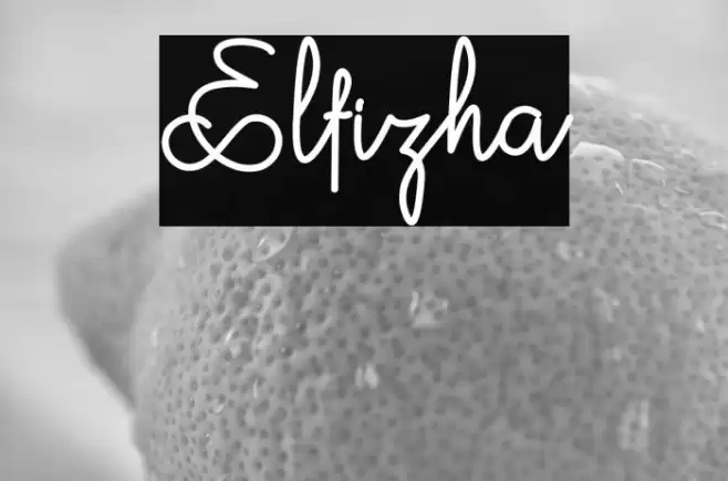 Elfizha Font examples