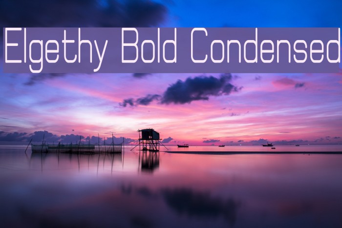 Elgethy Bold Condensed Font examples