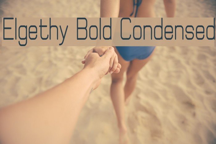 Elgethy Bold Condensed Font examples