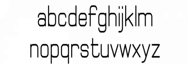 Elgethy Bold Condensed Caratteri MINUSCOLO