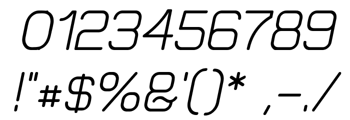 Elgethy Bold Oblique Font OTHER CHARS
