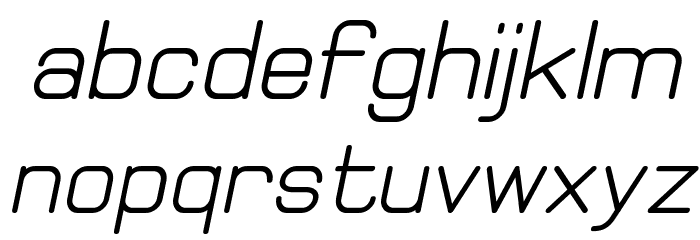 Elgethy Bold Oblique Font LOWERCASE