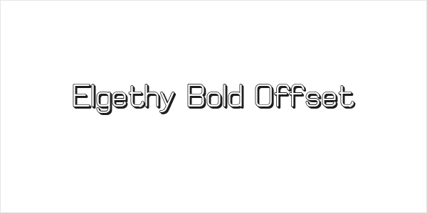 Elgethy Bold Offset Logo