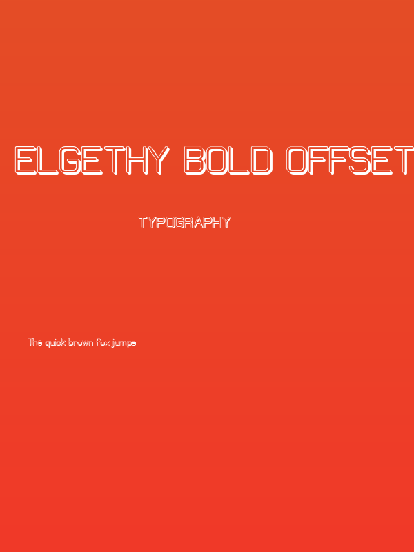 Elgethy Bold Offset Poster