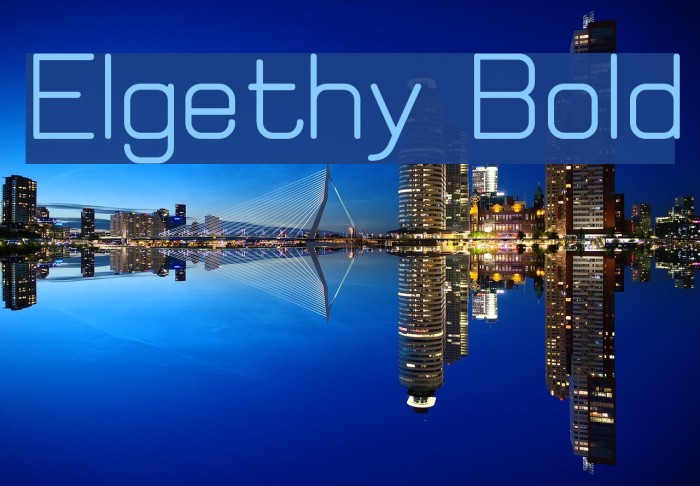 Elgethy Bold Font examples