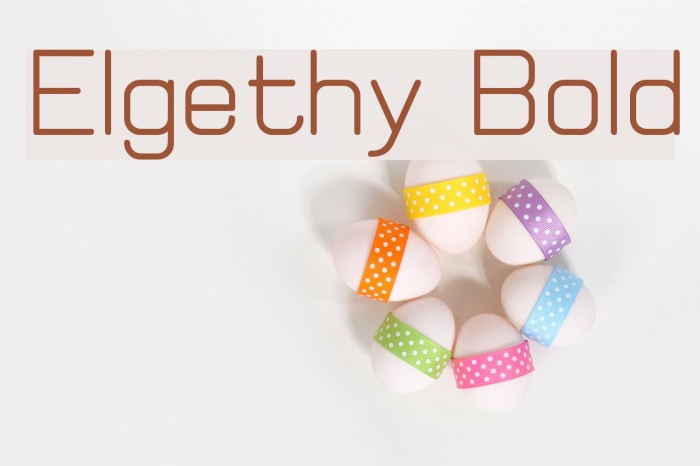 Elgethy Bold Font examples