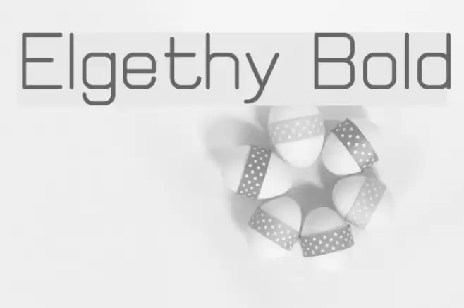 Elgethy Bold Font examples