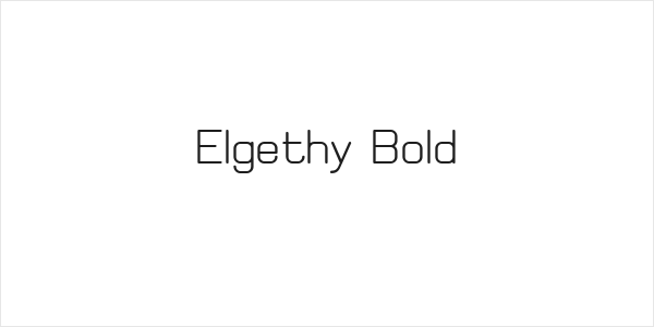 Elgethy Bold Logo