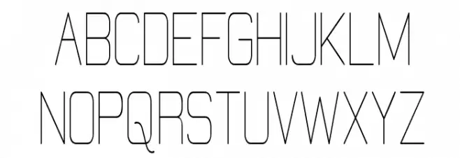 Elgethy Condensed Schriftart Groß