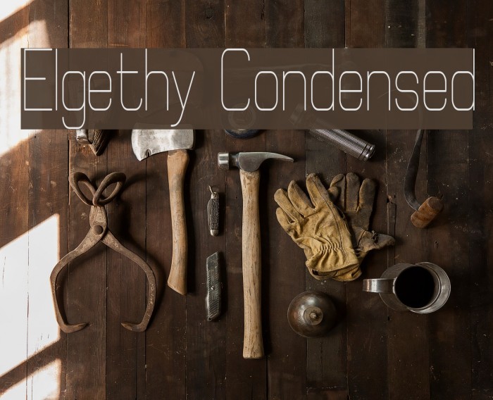 Elgethy Condensed Font examples