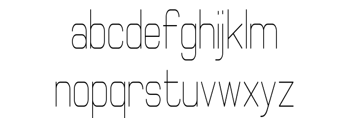Elgethy Condensed Font LOWERCASE