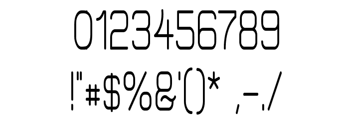 Elgethy Est Bold Condensed Font OTHER CHARS