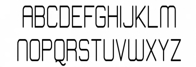 Elgethy Est Bold Condensed Schriftart Groß