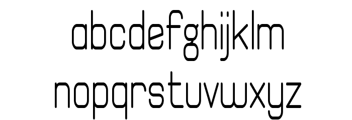 Elgethy Est Bold Condensed Font LOWERCASE
