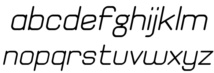 Elgethy Est Bold Oblique Font LOWERCASE