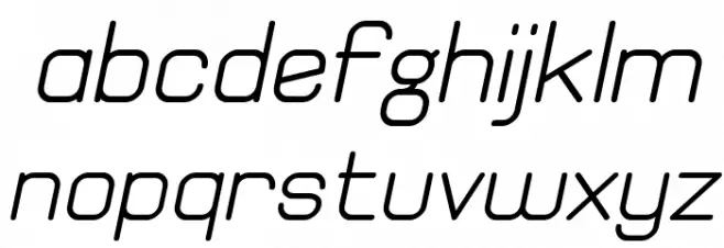 Elgethy Est Bold Oblique Fonte MINÚSCULAS