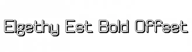 Elgethy Est Bold Offset  Fuentes Gratis Descargar