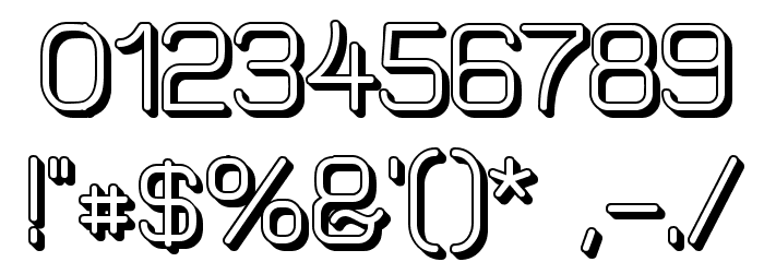 Elgethy Est Bold Offset Font OTHER CHARS