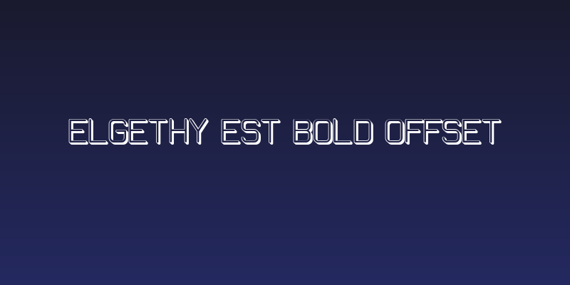 Elgethy Est Bold Offset Social Header