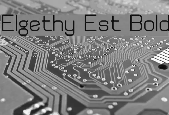 Elgethy Est Bold Font examples