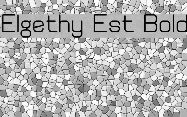 Elgethy Est Bold Font examples